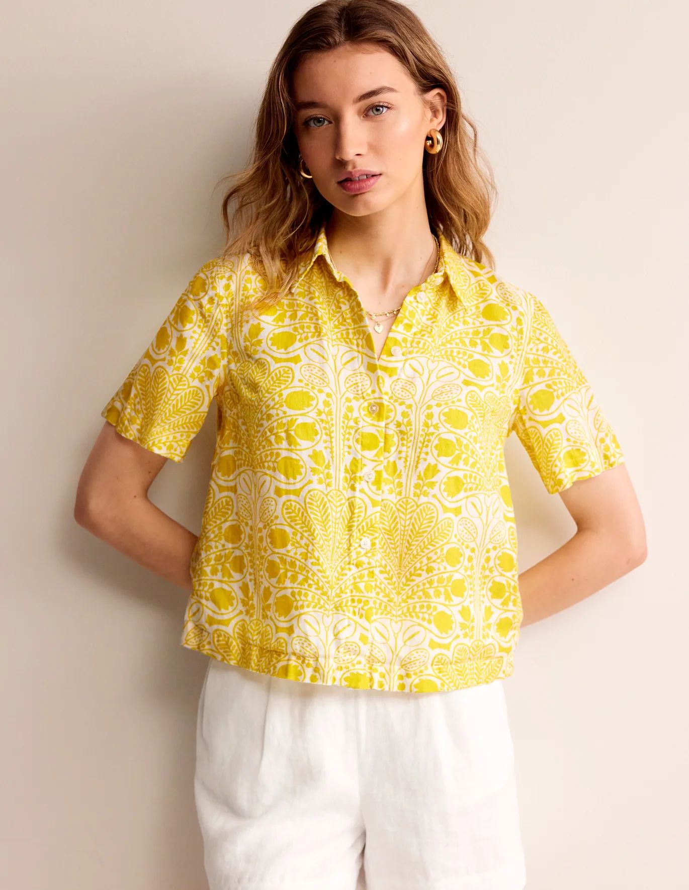 Hazel Short Sleeve Linen Shirt | Boden (US)