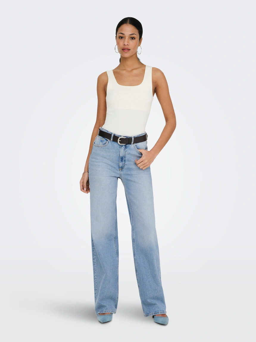 ONLJUICY Hohe Taille Weiter Beinschnitt Jeans | ONLY® | Only.com
