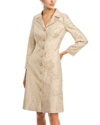 Metallic Jacquard Coat Dress | Bloomingdale's (US)
