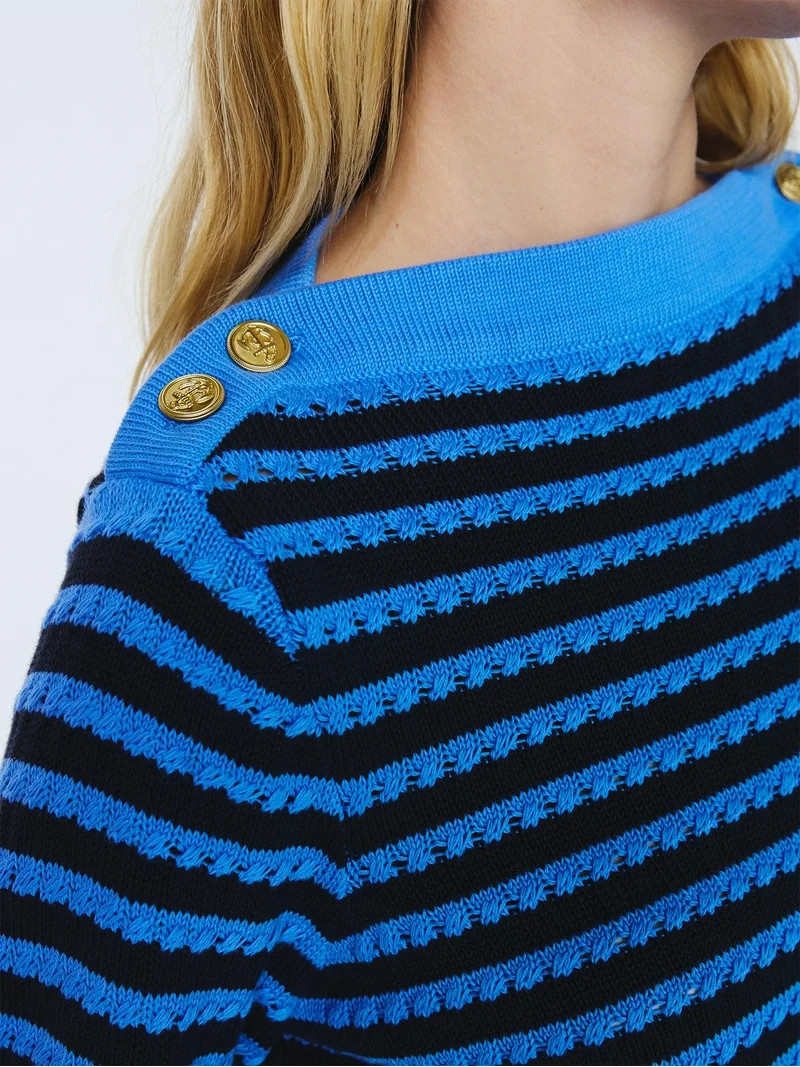 Free Assembly Women's Button Shoulder Sweater with Long Sleeves, Sizes XS-XXL | Walmart (US)