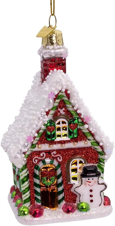 Kurt Adler 4.25-inch Noble Gems™ Gingerbread House Ornament | Amazon (US)