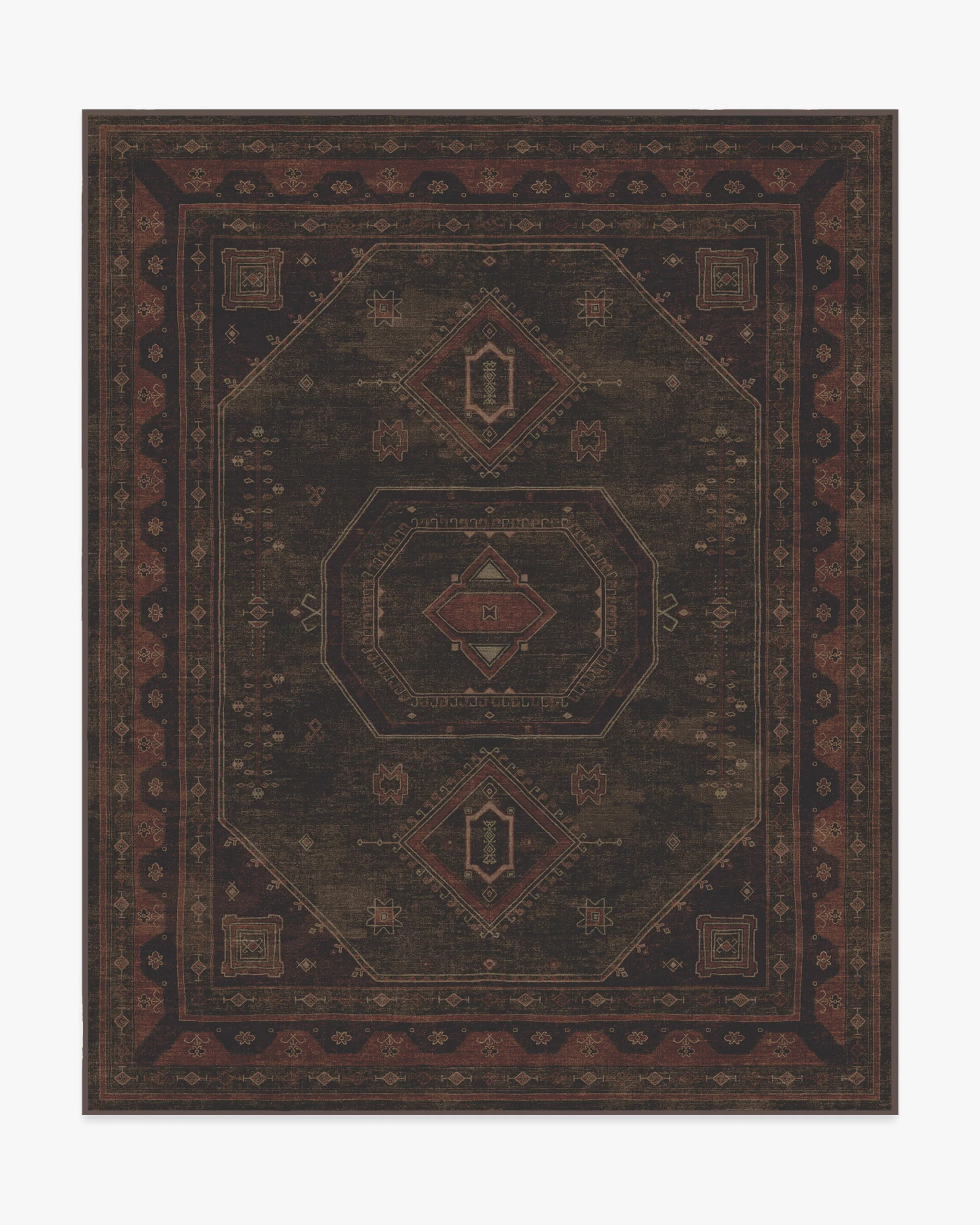 Shira Bordeaux Flatwoven Rug | Ruggable US | Ruggable