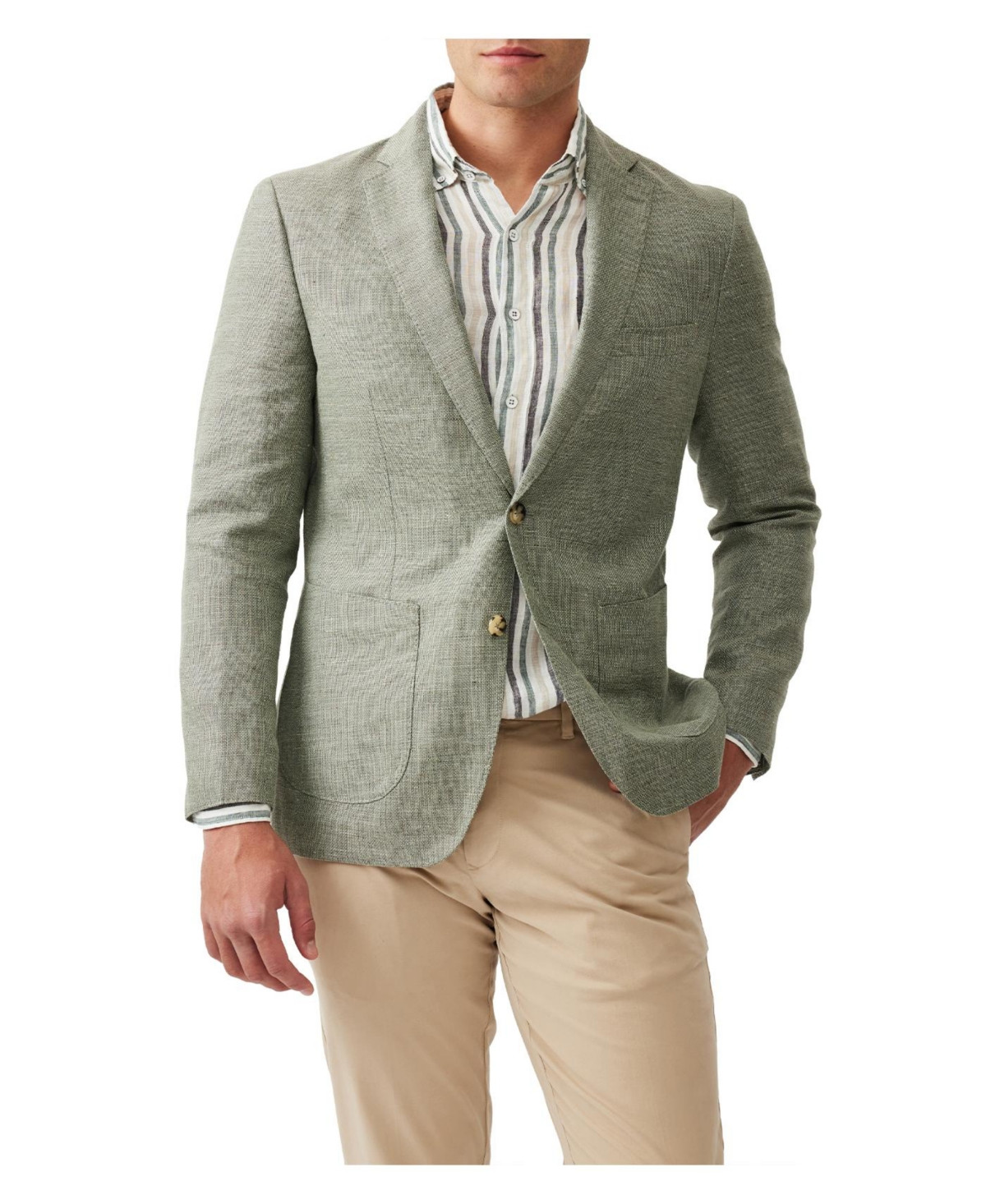 Rodd Gunn Men's The Cascades Slim Fit Jacket - Sage green | Macy's