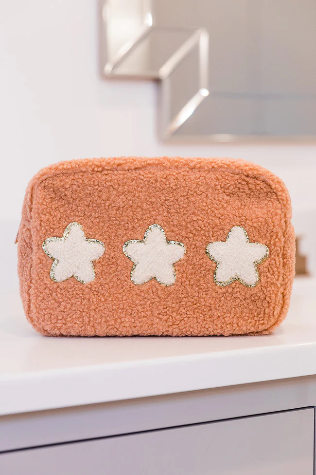 Star Brown Teddy Patch Bag FINAL SALE | Pink Lily