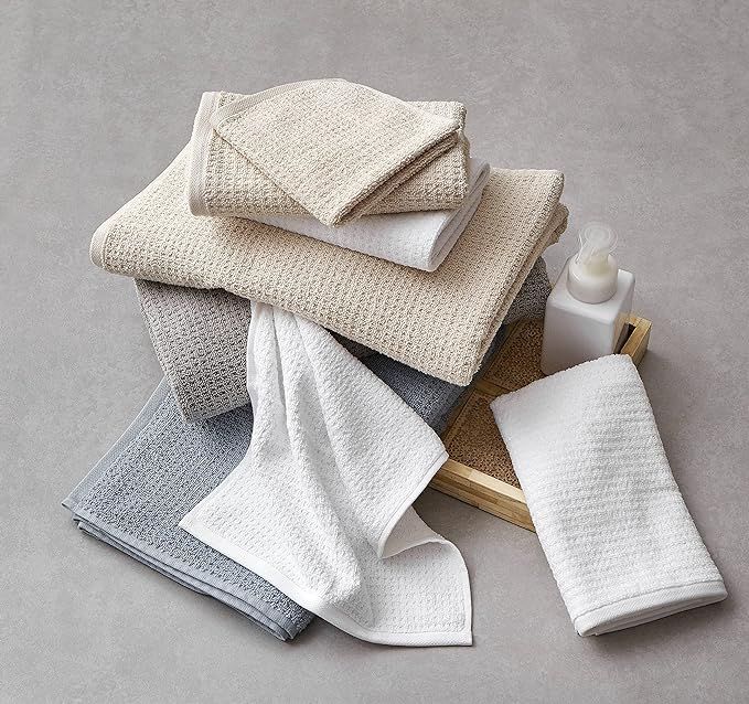 Nautica - 8pc Bath Towels Set, Highly Absorbent & Quick Dry Towel, Stylish Bathroom Decor & Dorm ... | Amazon (US)