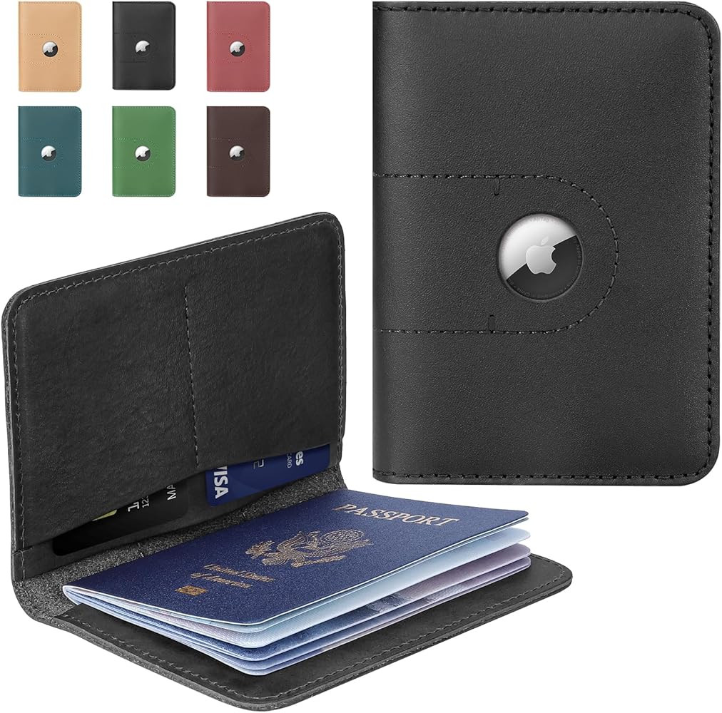 ALLIVE Passport Holder for Travel, Genuine Leather Passport Holder with AirTag Slot for Women and... | Amazon (US)