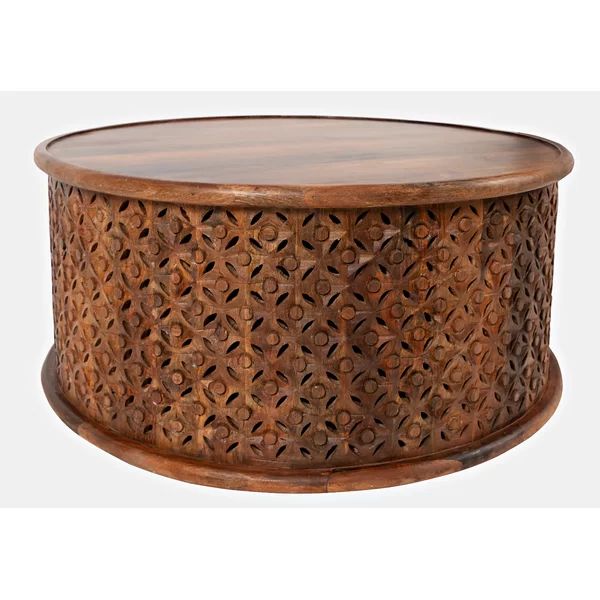 Lorraine Solid Wood Drum Coffee Table | Wayfair North America