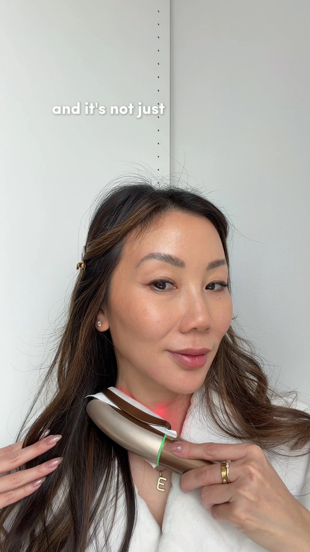 You know it’s serious when your face starts twitching 😂 AD That’s the @jovs.official Slimax doing its thing — tightening, lifting, and sculpting in real time. 
It uses microcurrent and laser light therapy to tone facial muscles and boost collagen from the inside out, giving that deep, healthy glow no serum can fake.
And it’s not just for your face — there are three modes for face, body, and scalp, all in one sleek, wireless tool. Code YE160 saves you $160 + gets you a $129 microneedle patch set as a gift 🎁 #skincaretools #skincareroutine #jovs #skintreatment #beautyreview #skintightening

#LTKBeauty #LTKCyberWeek #LTKOver40