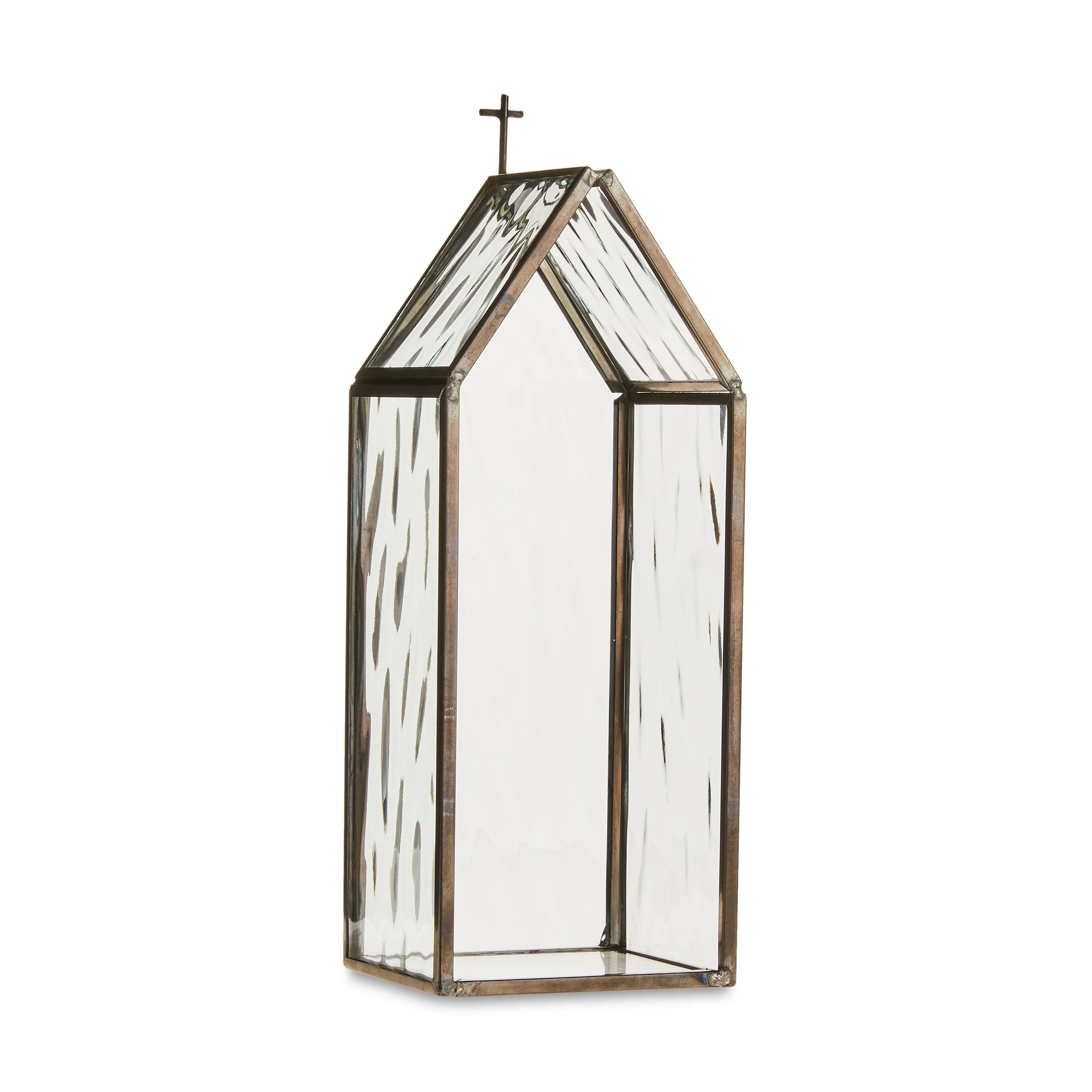 Glass Church Christmas Decoration, Black, 7.4 in, by Holiday Time | Walmart (US)