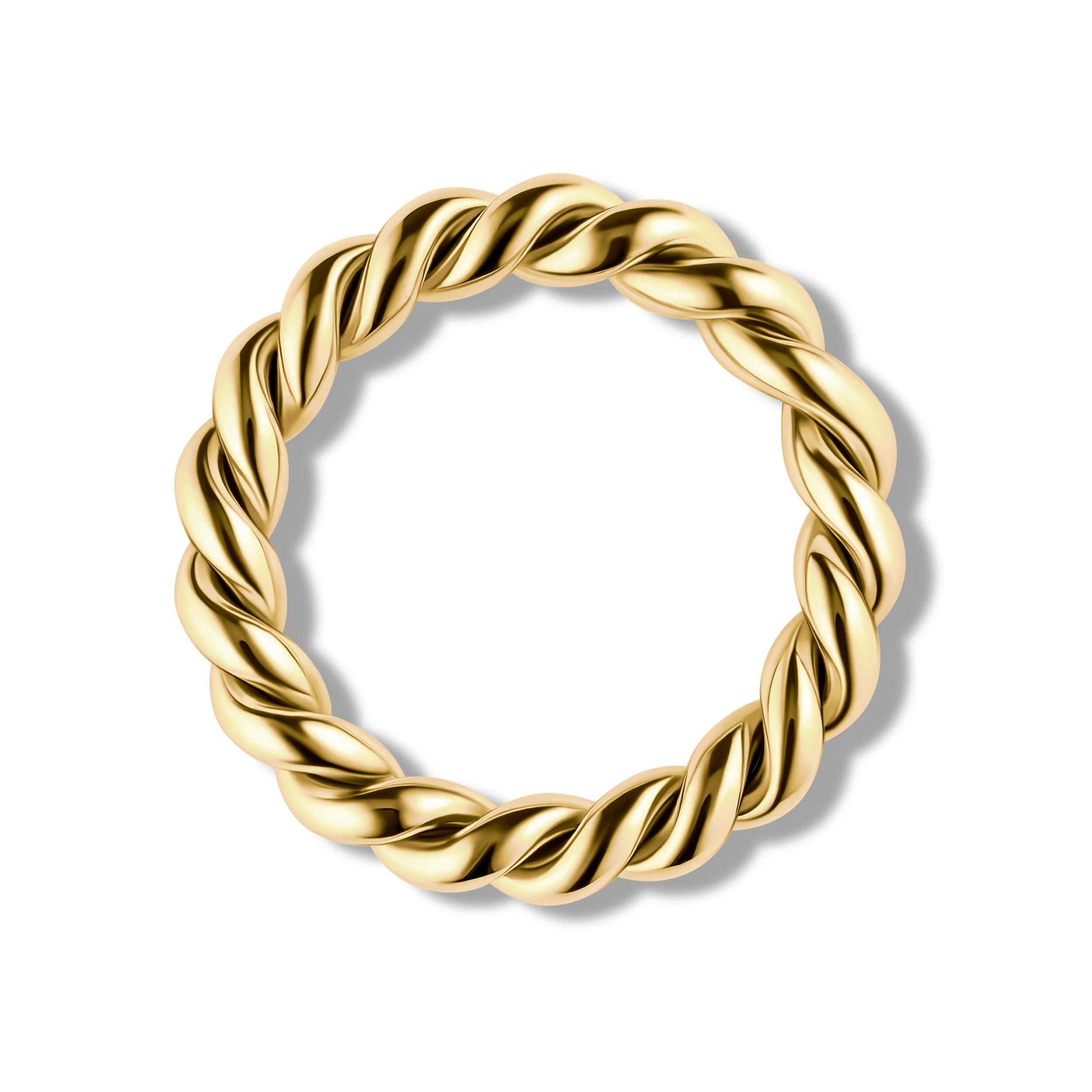 Two-Strand Twist Ring | Garnished in Gold