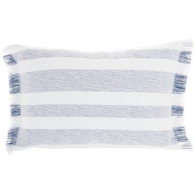 Life Styles Chambray Striped Throw Pillow - Mina Victory | Target