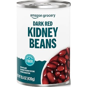 Amazon Grocery, Canned Dark Red Kidney Beans, 15.5 Oz | Amazon (US)