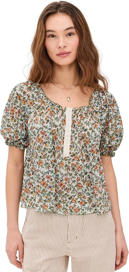 Free People Women's Astra Peasant Top | Amazon (US)
