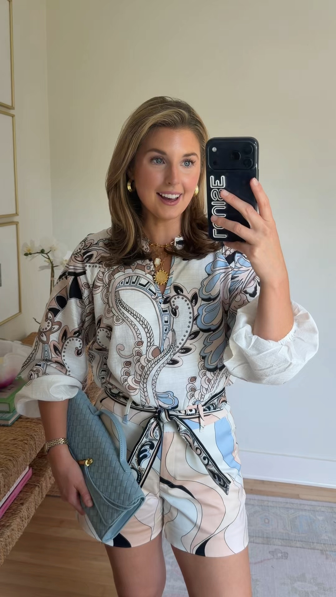 Summer matching set! Wearing an XS in top and 4 in shorts
