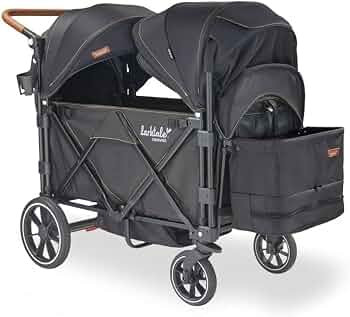Larktale Caravan - 200 lbs. Capacity, Double Seater Collapsible Wagon, All-Terrain Stroller Wagon... | Amazon (US)