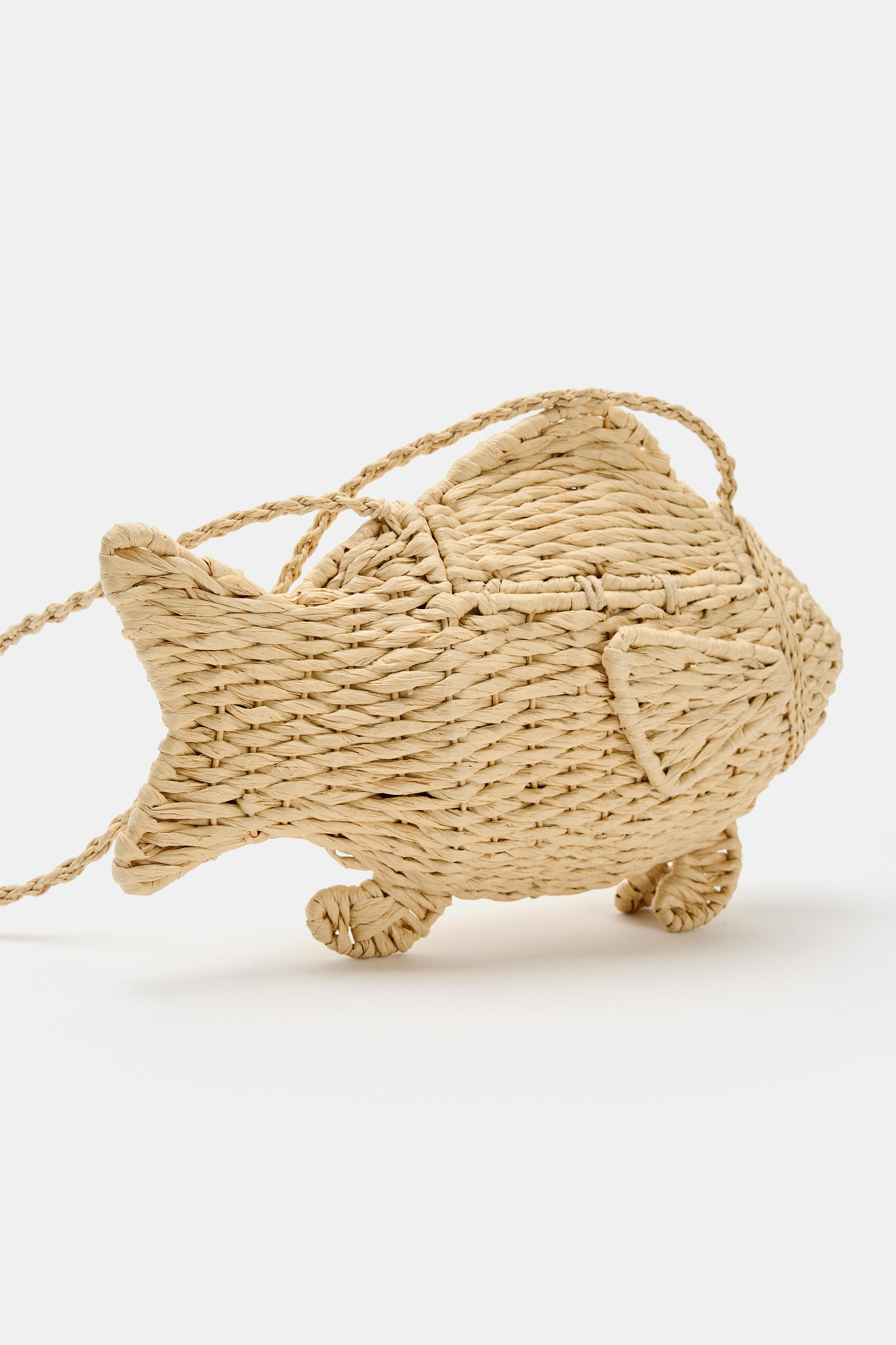 FISH-SHAPED WOVEN EFFECT BAG | Zara US