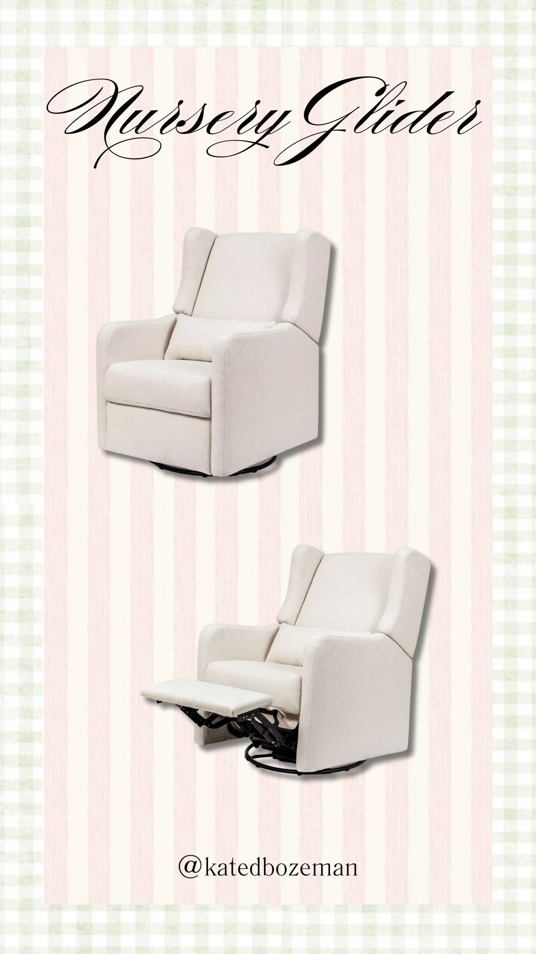 our nursery glider! So plush and comfy!! We LOVE IT

#LTKmomlife #LTKBaby #LTKHome