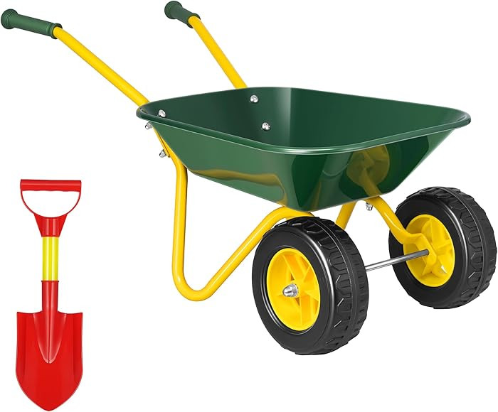 VIVOHOME Kids Wheelbarrow Children Garden cart with Toddler Gardening Tool Set Child Wheel Barrel... | Amazon (US)