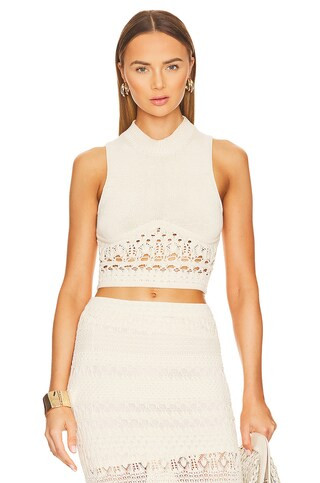 Clarita Mock Neck Cropped Tank
                    
                    SIMKHAI | Revolve Clothing (Global)