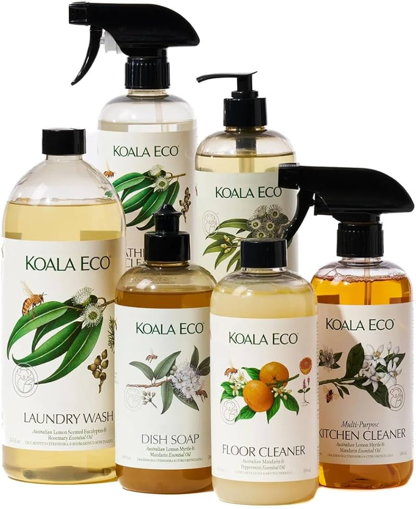 Koala Eco, Home Collection, Includes Dish Soap, Hand Wash, Body Wash, Floor Cleaner, Kitchen Clea... | Amazon (US)