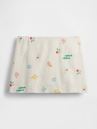 Linen-Blend Mini Skort | Gap (US)