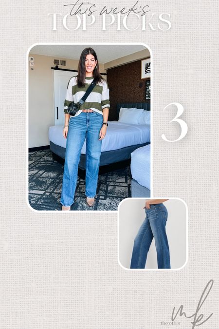 Striped sweater-medium
Belt-medium
90s jeans-8 long 

#LTKfindsunder50 #LTKmidsize #LTKstyletip