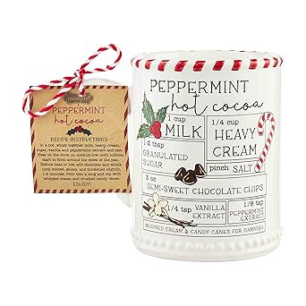 Mud Pie Holiday Christmas Recipe Mug, Hot Cocoa | Amazon (US)