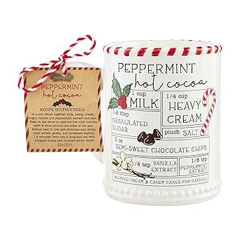 Mud Pie Holiday Christmas Recipe Mug, Hot Cocoa | Amazon (US)