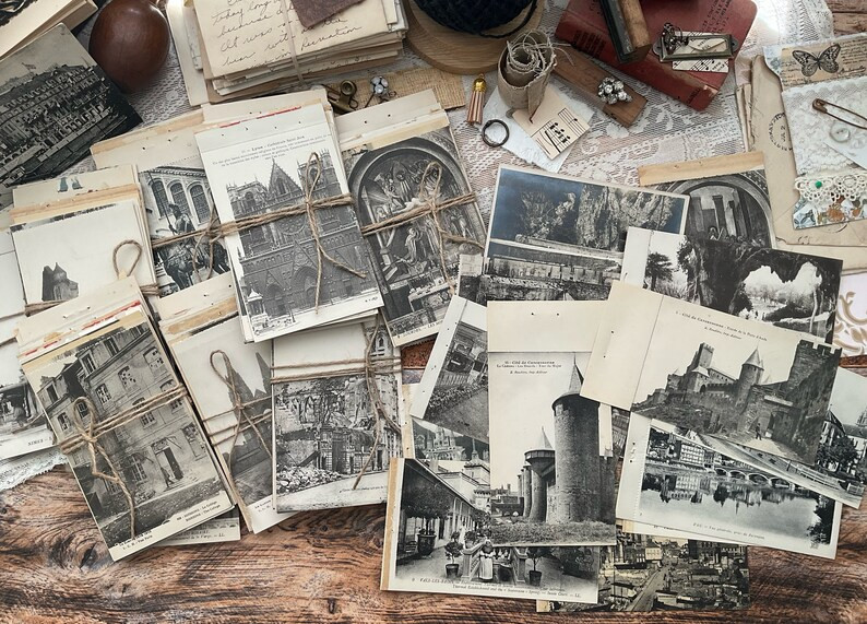 Vintage Postcards - 15ct | Etsy (US)