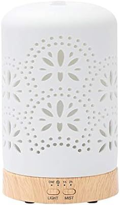 Diffusers for Essential Oils Ceramic Aromatherapy Diffuser in White, Cool Mist Humidifier for Hom... | Amazon (US)