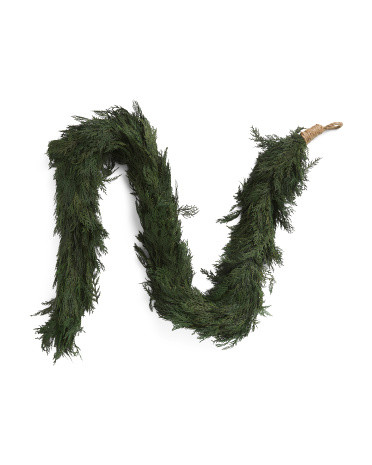 6ft Preserved Real Cedar Garland | TJ Maxx