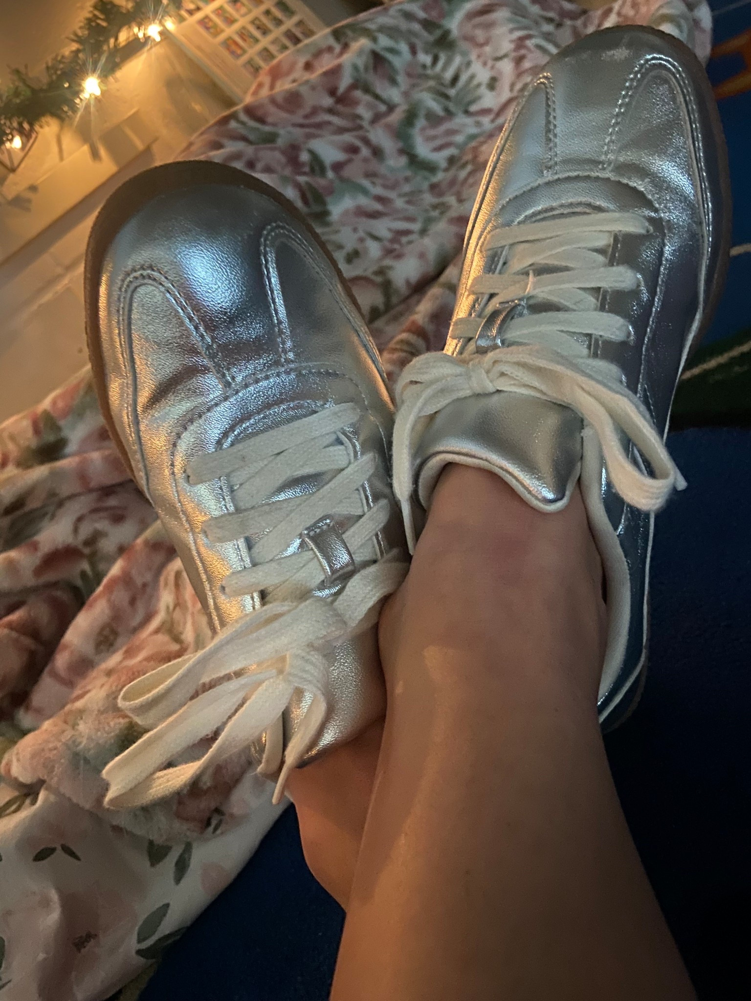 I’ve been loving these metallic shoes for the holiday.  Plus, they’re on sale, under $15!! 

#walmart #under20 #salefinds #tennisshoes #budgetfriendly #metallicshoes #silvershoes #LTKU #LTKOver40 

#LTKHoliday #LTKSaleAlert #LTKFindsUnder50