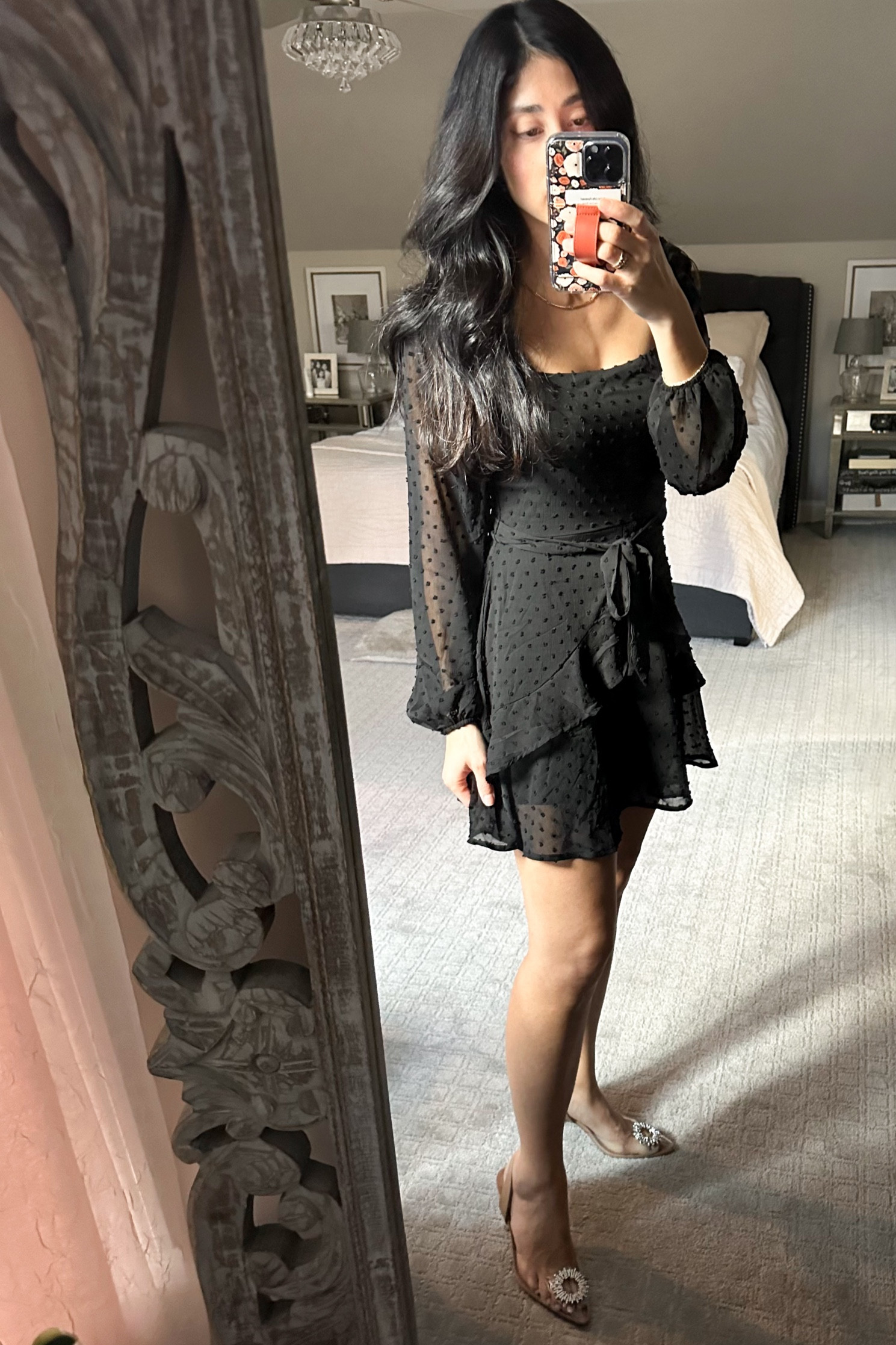 Fit for the wknd 🖤
Shoes run small, so I half-sized up.
Wearing S in dress. Fits TTS

#LTKfindsunder50 #LTKshoecrush #LTKparties