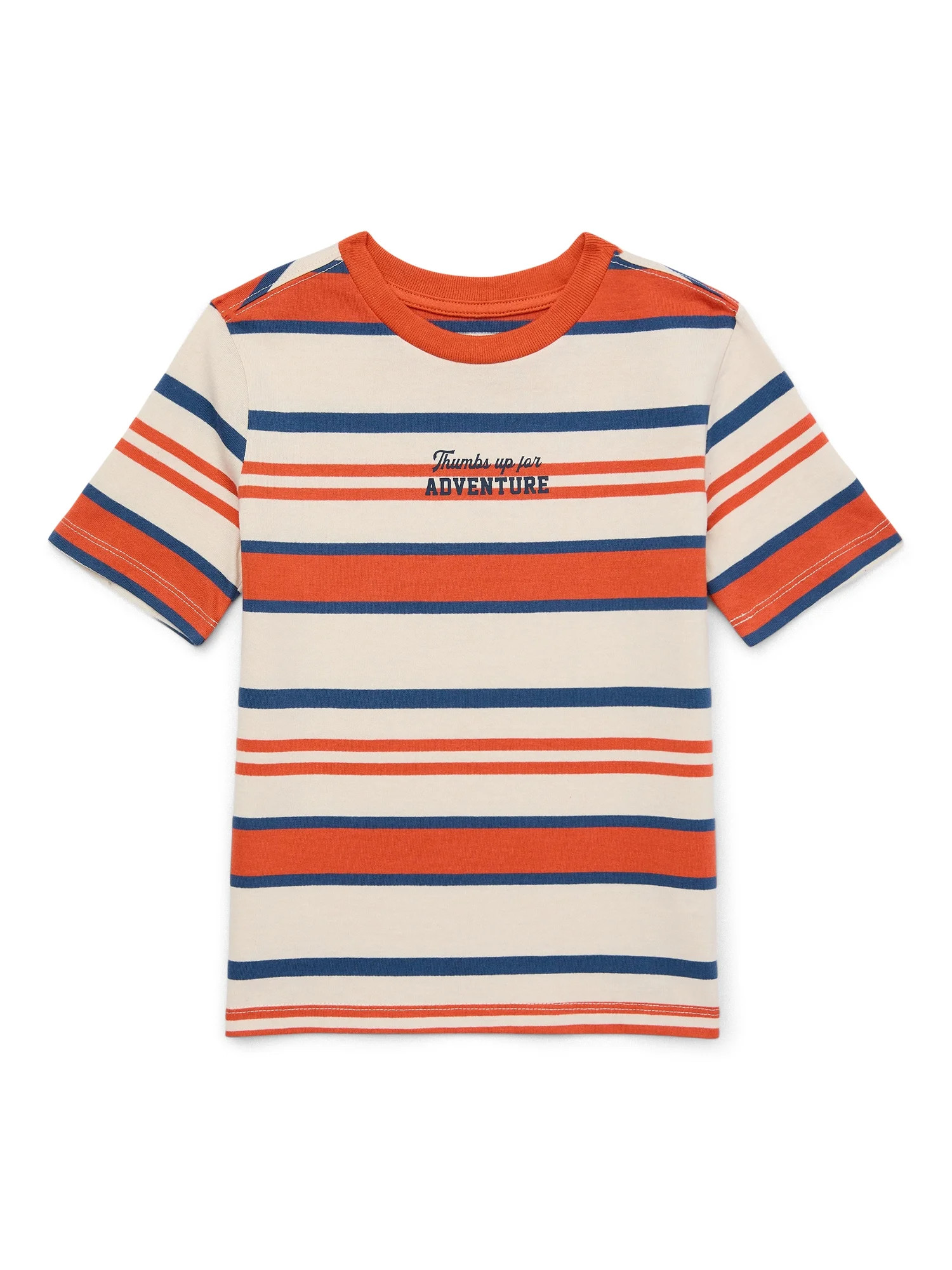 365 Kids by Garanimals Boys Adventure Stripe Tee with Short Sleeves, Sizes 4-10 | Walmart (US)
