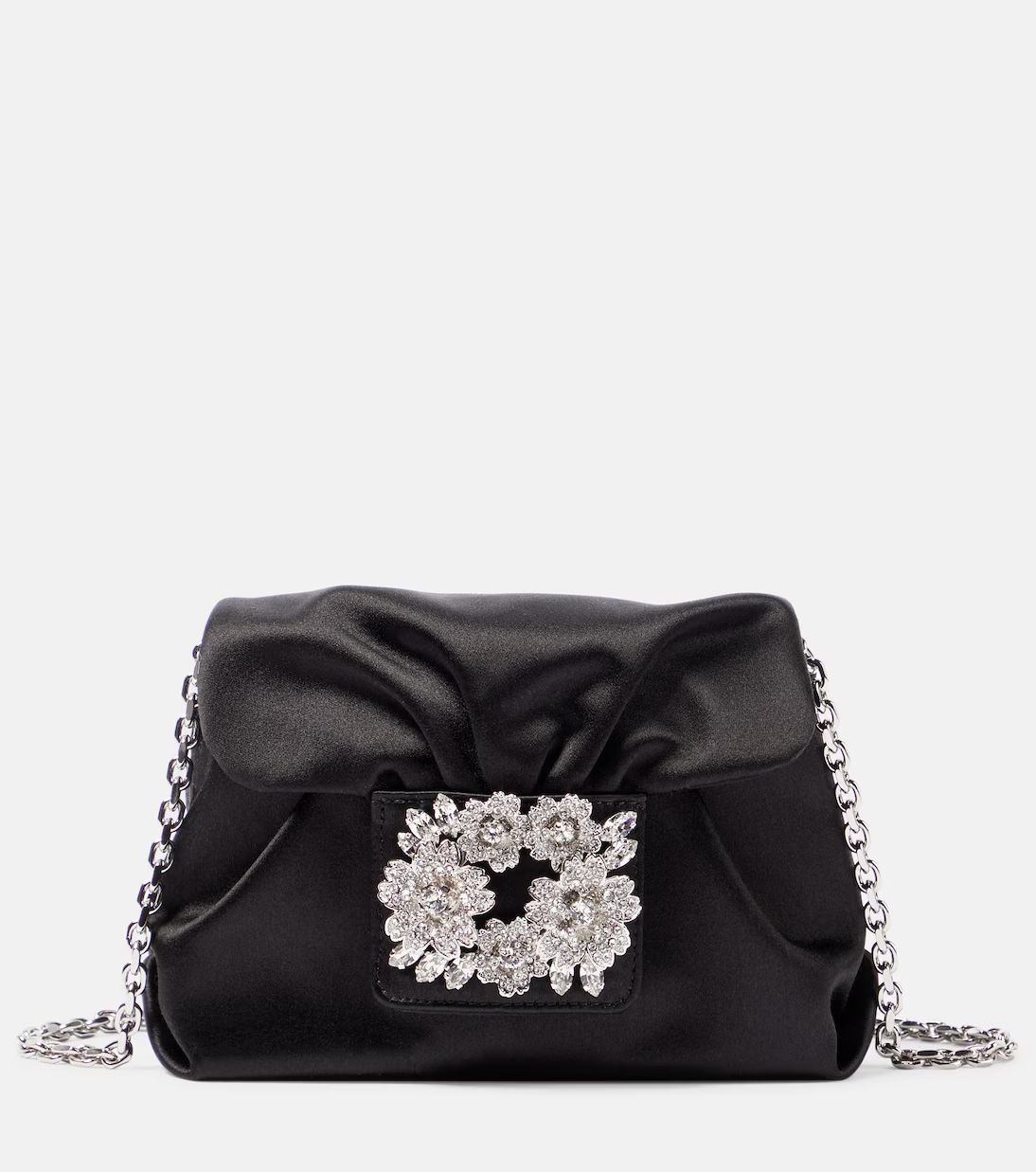 Bouquet embellished satin shoulder bag | Mytheresa (UK)