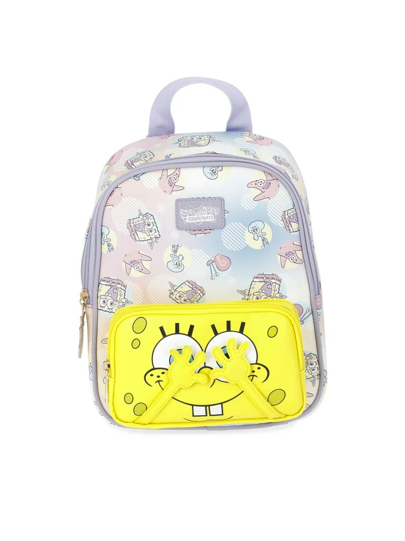 SpongeBob SquarePants Women's 10.5" Mini Backpack, Purple | Walmart (US)