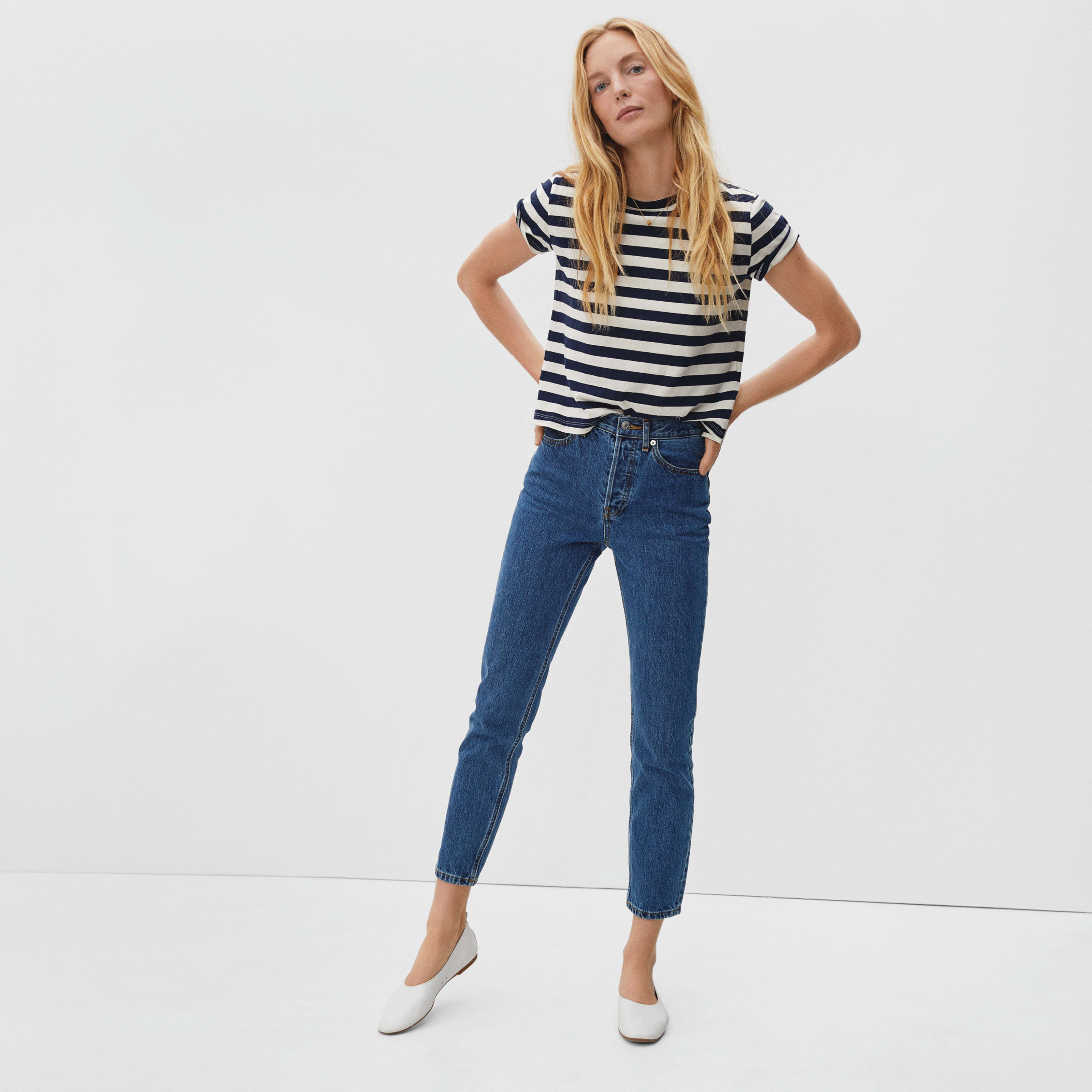 Women's '90s Cheeky Jean by Everlane in Deep Atlantic, Size 24 | Everlane