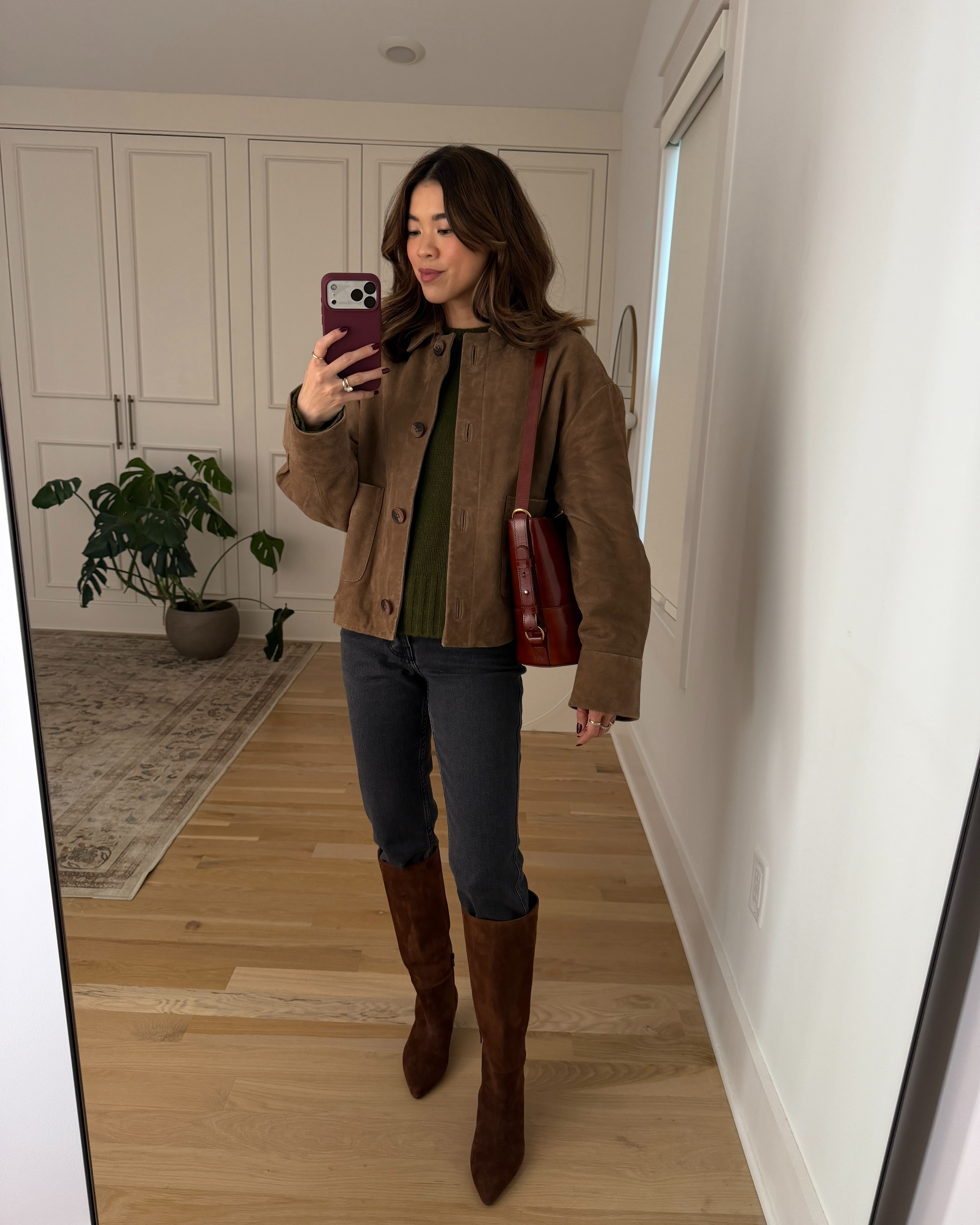 Sizing info: sweater size XS, Pants size 2, jacket size 2!  petite fashion, get dressed with me, outfit inspiration, ootd, nashville outfit, Nashville influencer, petite style, vacation style, casual outfits, mom style, petite pants, winter dress, winter outfit, winter pants, winter outfit inpso, winter outfit idea, winter top, winter style, winter sweater, cozy sweater, cold weather sweater, cold weather outfit, winter bag, winter purse, sezane pants, jeans, denim, sezane denim, black denim, winter jacket, winter coat, warm coat, sezane jacket, sezane 

 

#LTKHoliday #LTKSeasonal #LTKPetite