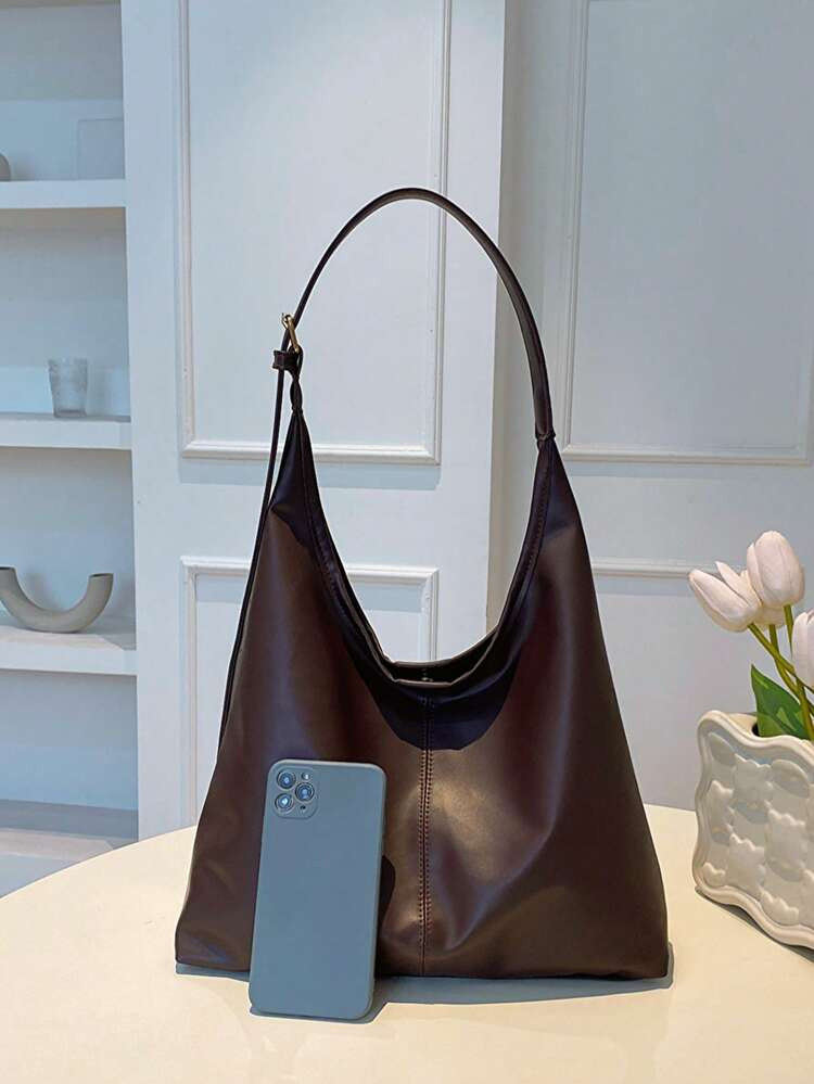 Large Capacity Commuter Tote Bag For Women, Fashionable Shoulder/Underarm Bag With Premium Quality | SHEIN