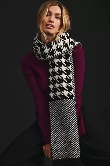 Houndstooth Scarf | Anthropologie (US)