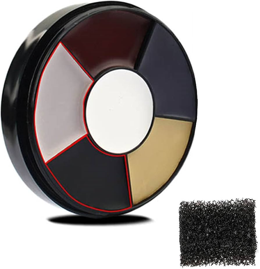 Go Ho Clown White Black Face Body Makeup,6 Colors Wheel for Special Effects Zombie Makeup Kit,Hal... | Amazon (US)