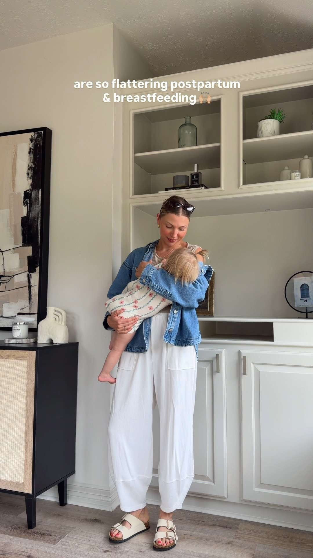 These pants have been so comfy through motherhood! Wore them all the time while pregnant and have been amazing postpartum as well. Size M in pants and S in tops!  

 #LTKootd #LTKmomlife #LTKBump