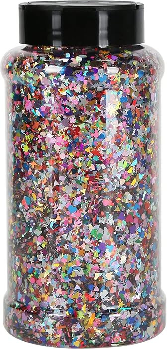 TORC Mix Color Shapes Chunky Glitter 16 OZ Glitter for Resin Crafts Arts Nail Art Cosmetic Festiv... | Amazon (US)