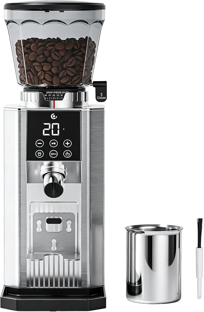 AMZCHEF Conical Burr Coffee Grinder, Espresso Grinder with 45 Grind Settings, Anti-Static Electri... | Amazon (US)