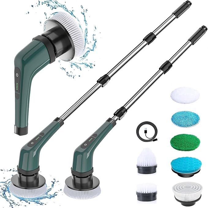 MGLSDeet Electric Spin Scrubber, Rechargeable Portable Electric Bathroom Cleaning Brush, 7 Replac... | Amazon (US)