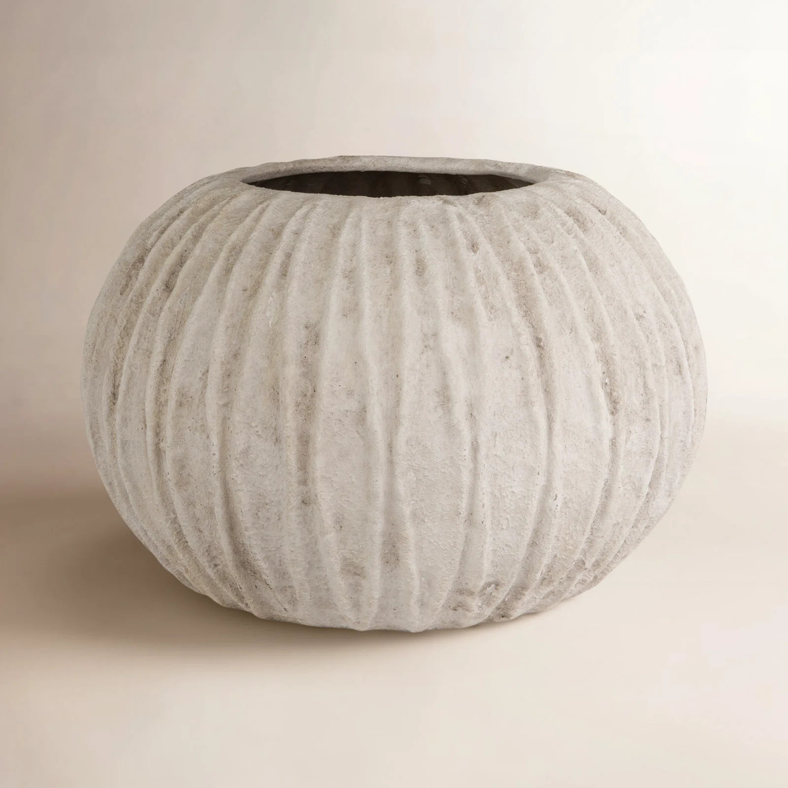 Textured Composite Resin Planter/Vase, Antique White | Joss & Main