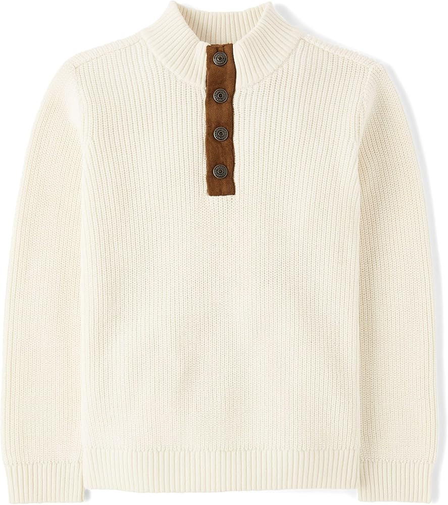 Gymboree Boys and Toddler Quarter Button Pullover Sweater | Amazon (US)