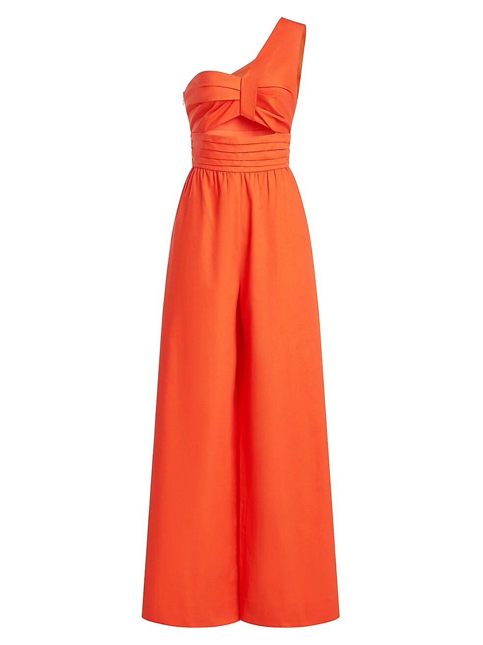 AMUR Laurie One-Shoulder Wide-Leg Jumpsuit | Saks Fifth Avenue
