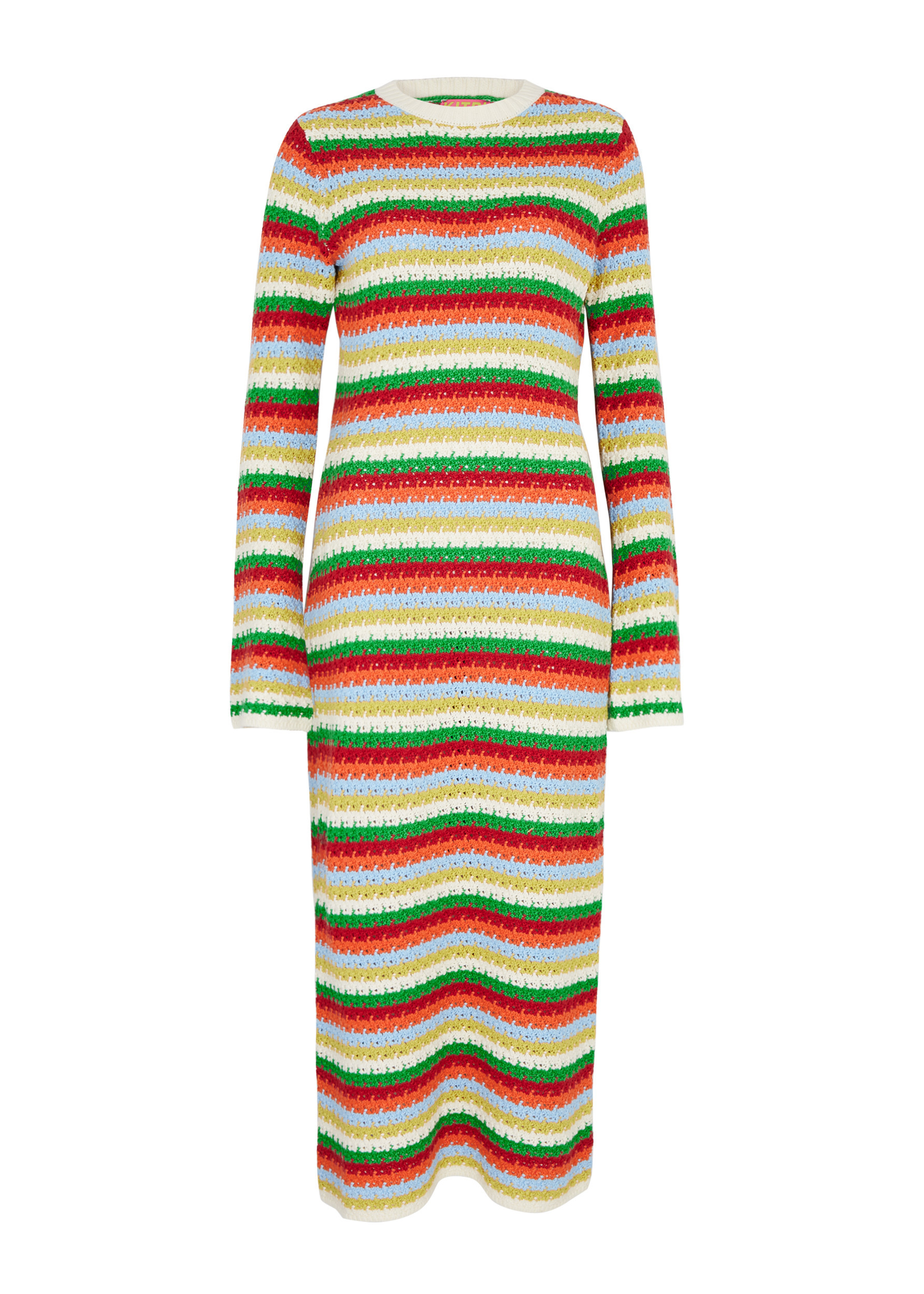 Nadine striped crochet-knit midi dress | Harvey Nichols