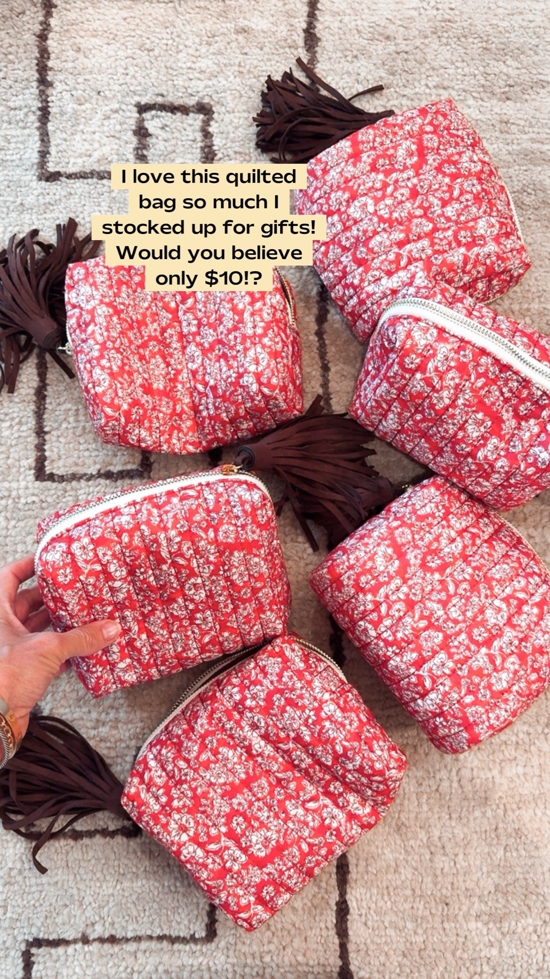 I loved these pouches so much, I snagged a bunch for gifts!

#LTKOver40 #LTKSeasonal #LTKdayinmylife
